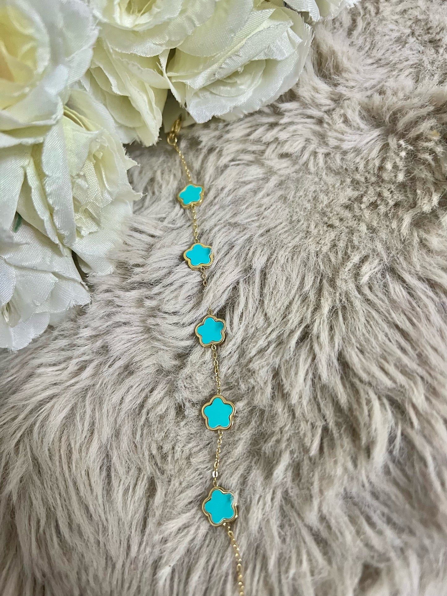 gourmette van cleef turquoise